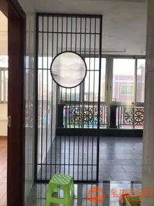 安装实例 中式铝雕屏风精雕刻隔断玄关通花金属制品